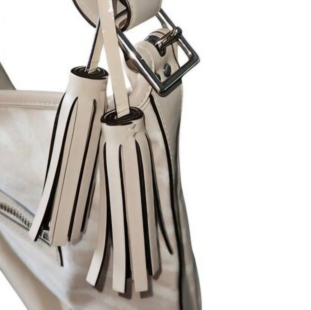 Vintage Coach Legacy Shoulder Bag Beige Canvas Zebra Pattern Leather Trim 23410 - Picture 5 of 14